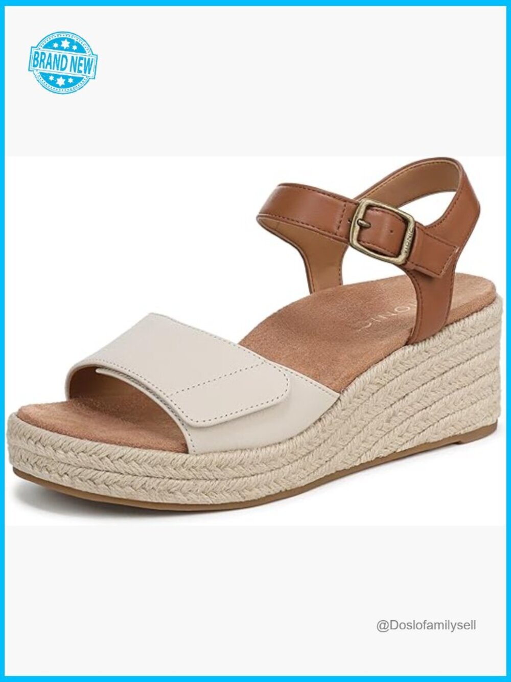Adjustable Ankle Strap Sandals Arch Support Wedge Heel Water Resistant Casual